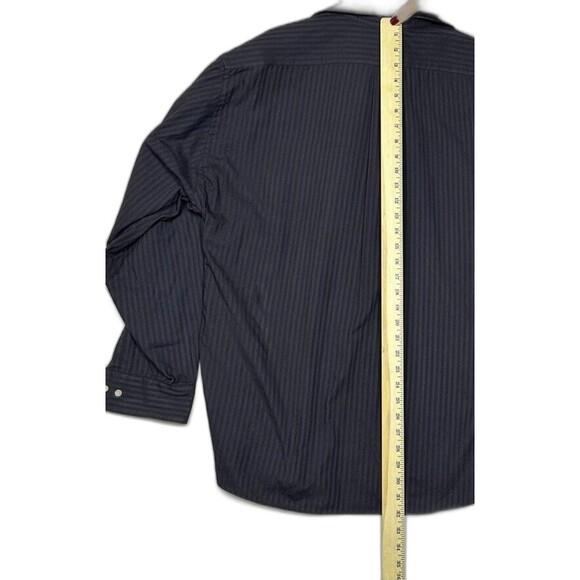 Dockers Mens XXL Black Shirt Size 18/18.5 34/35 Long Sleeve Button Up - Picture 6 of 14